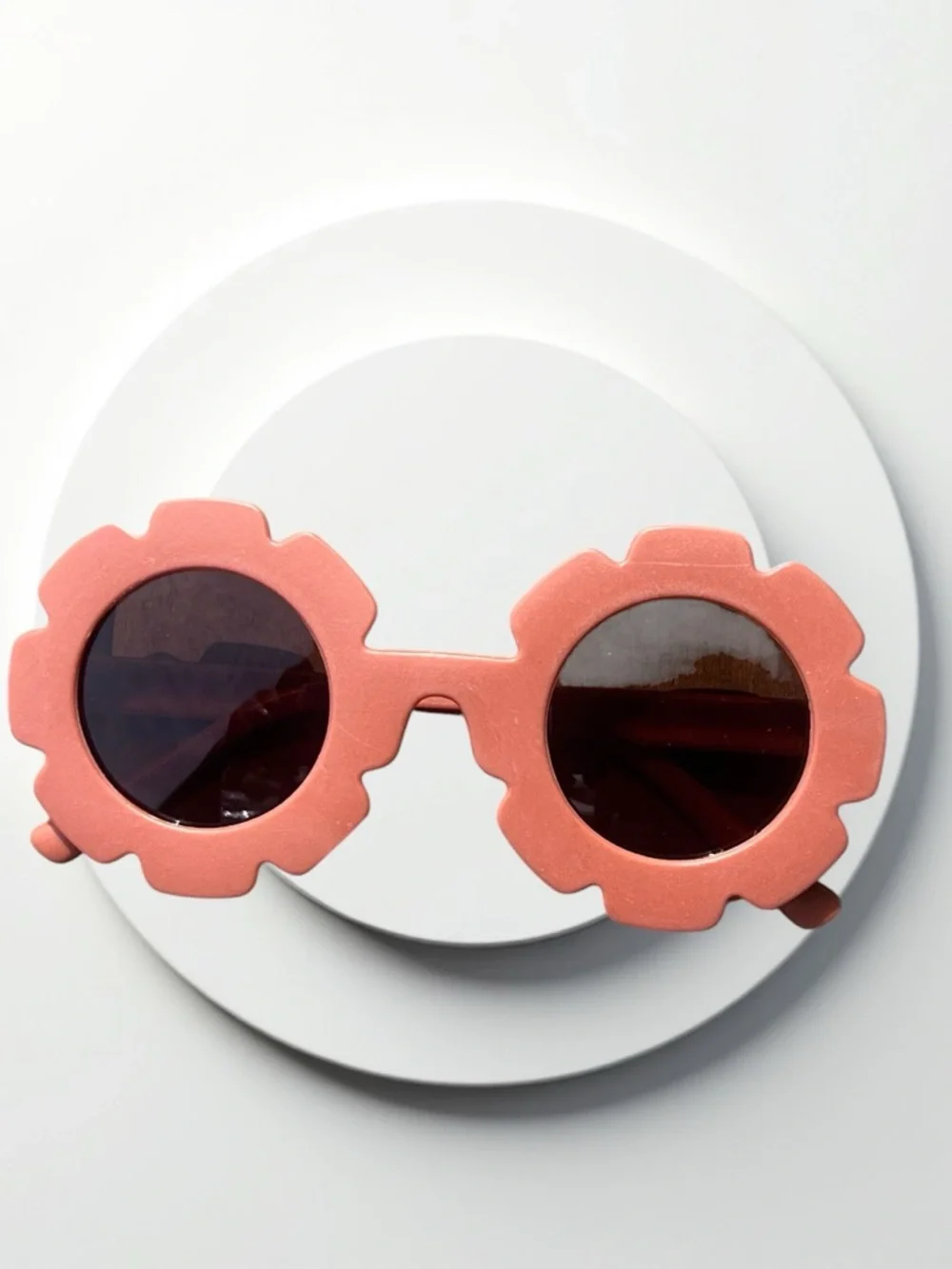 Matte Kids Flower Sunnies In Rust - Picture 3 of 9